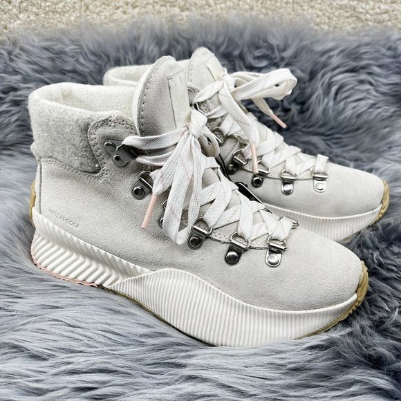 NWOB WOMEN'S SOREL Out-N-About III CONQUEST Boots US SZ 5 EUR 42 CHALK SEASALT - Picture 3 of 8